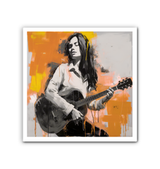 Tranquil Melody Minimalist Abstract Wrapped Canvas