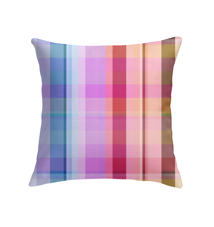 Interior shot featuring the Rainbow Spectrum Indoor Pillow, adding a playful and stylish accent to the room.