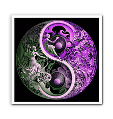 Canvas print with swirling wind artistic interpretation.