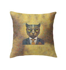 Living room decor featuring Kitten Cuddle Indoor Pillow