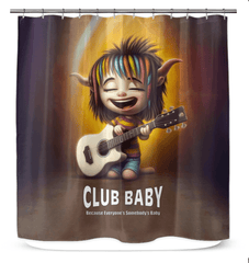 Stylish CB3-106 Shower Curtain for Bathrooms