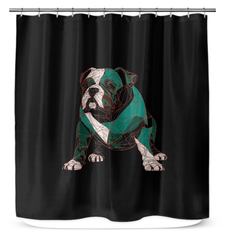 Graceful Bulldog Lakeside Gaze