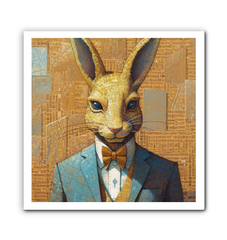 Regal Lion King Wrapped Canvas - High-Quality Material.