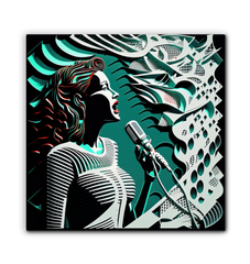 Symphony Strokes Wrapped Canvas