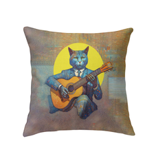 Cat's Dreamy Moonlight Indoor Pillow