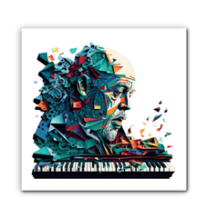Bassline Brilliance Musical Wrapped Canvas