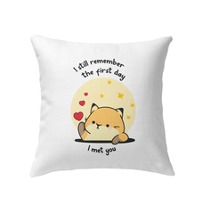 The First Day I Met You Indoor Pillow