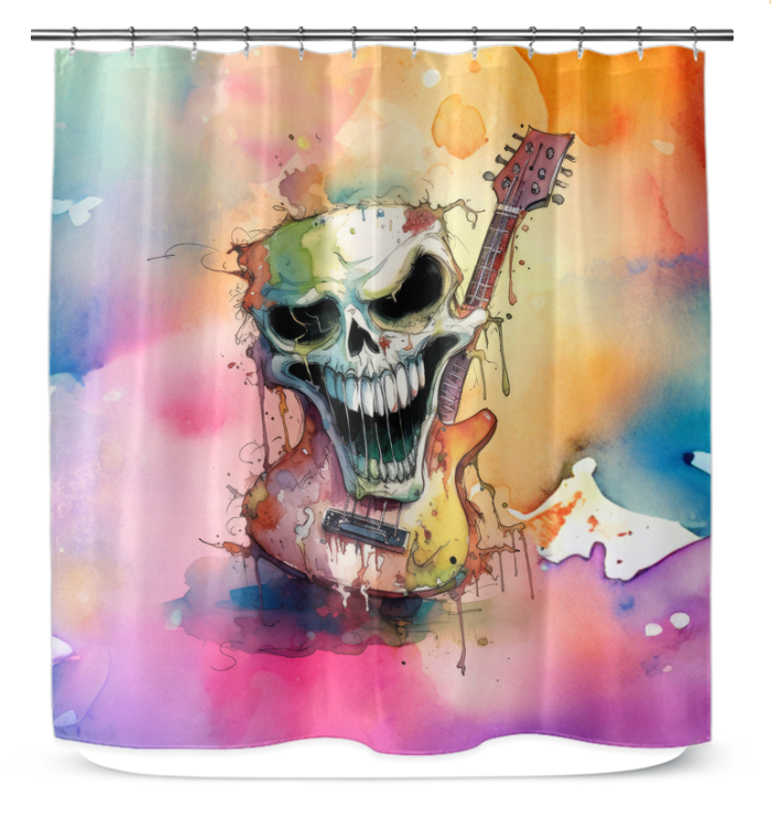 Harpist's Harmonious Hydro Harmony Shower Curtain