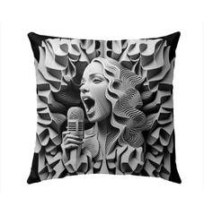 Symphonic Beauty Outdoor Pillow