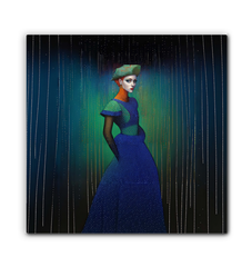 Celestial Symphony Wall Canvas showcasing cosmic elegance