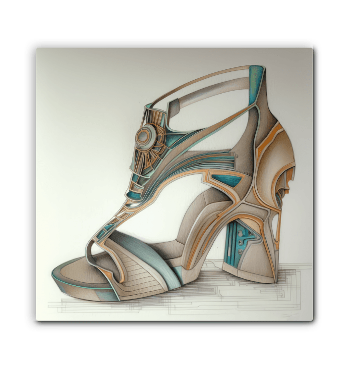 Designs from Beyond - Futuristic Shoe Canvas - Beyond T-shirts