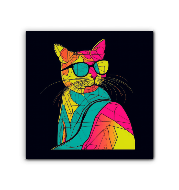 Playful Purr Canvas Artwork - Beyond T-shirts