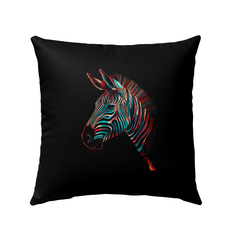 Zebra Family Sunset Stroll Pillow