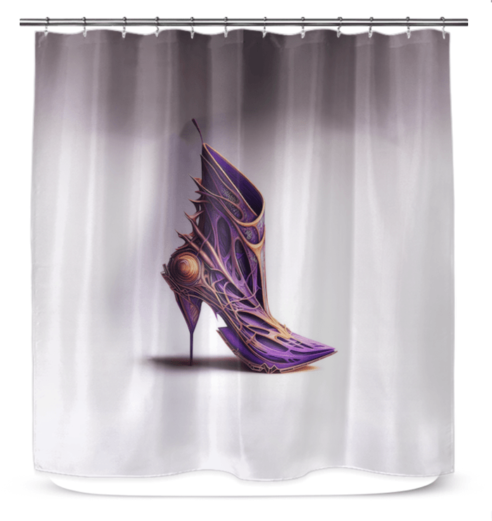 QuantumGlide Futuristic Shoe Curtain - Beyond T-shirts