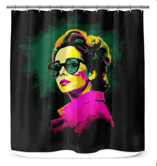 Fashion Fusion Canvas Shower Curtain - Beyond T-shirts