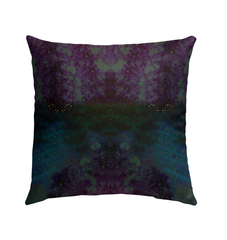 Weather-resistant Boho Chic outdoor pillow in garden setting