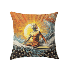 Wave Paradise Throw Pillow - Beyond T-shirts