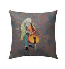 Meadow Melodies Garden Pillow - Vibrant Floral Design