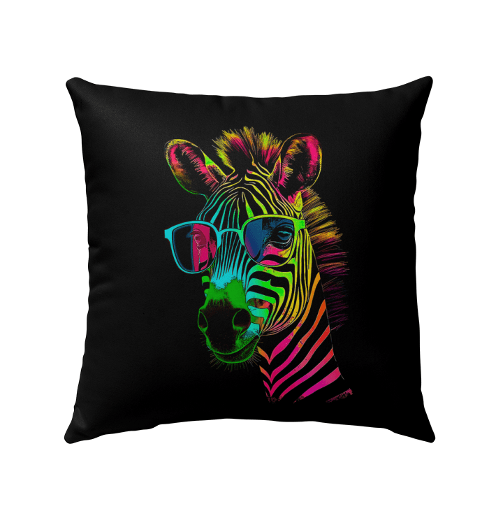 Zebras in Motion Outdoor Pillow - Beyond T-shirts