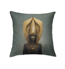 Urban themed decorative pillow in a chic living room setup