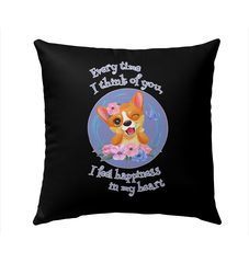 Every Time I Think Of You Outdoor Pillow