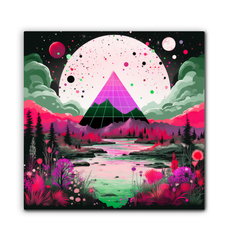 Enchanting Eclipse Night Sky Landscape Canvas