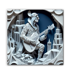 Sonic Spectrum Wrapped Canvas