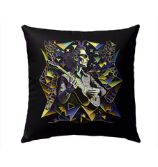 Reggae Rhythm Music Outdoor Pillow