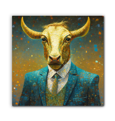 Deer's Serene Woodland Wrapped Canvas