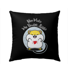 You Make My Heart Smile Outdoor Pillow