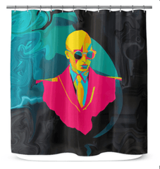 Runway Reflections Shower Curtain - Beyond T-shirts