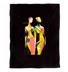 Modern Elegance Asleep Fashion Art Duvet Cover - Beyond T-shirts