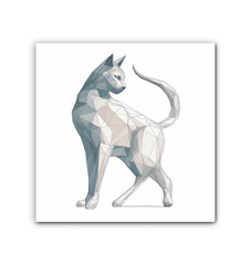 Graceful Purrfect Gaze Canvas - Beyond T-shirts