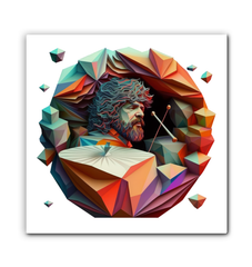 Pitched Peaks Wrapped Canvas