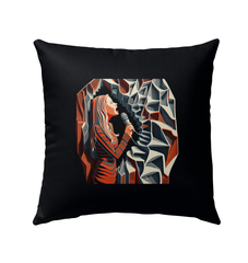 Musical Sunset Outdoor Pillow