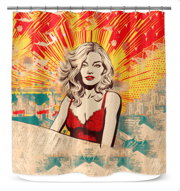 Surfing Reverie Shower Curtain - Beyond T-shirts