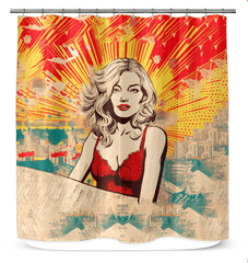 Surfing Reverie Shower Curtain - Beyond T-shirts