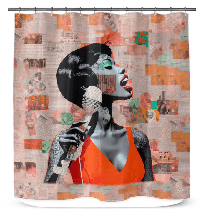 Groovy Rhythms Shower Curtain - Beyond T-shirts