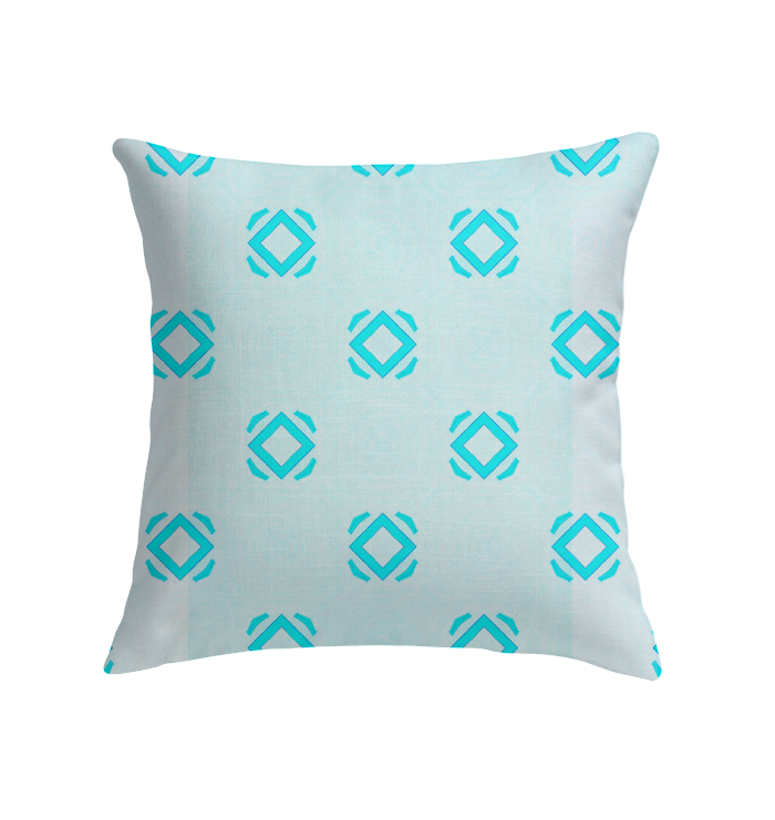 Elegant indoor pillow featuring a tranquil garden theme