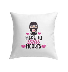 Here To Steal Hearts Indoor Pillow