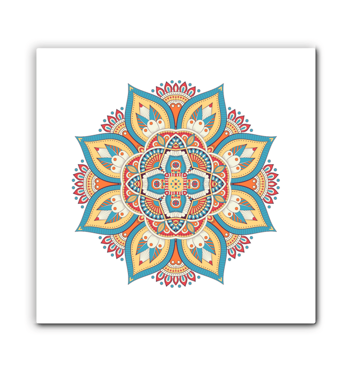 Floral Mandala Harmony Metal Art - Beyond T-shirts