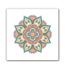 Floral Mandala Harmony Metal Art - Beyond T-shirts