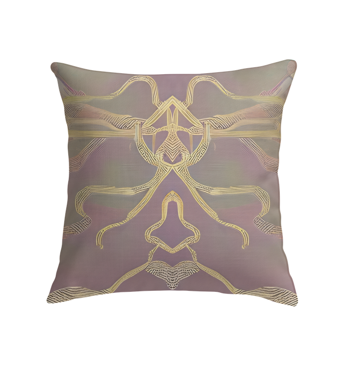 Sunshine Sprouts pillow on a living room couch, enhancing home decor