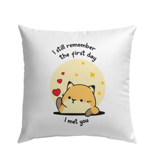 I Still Remember The Day I Met You Outdoor Pillow