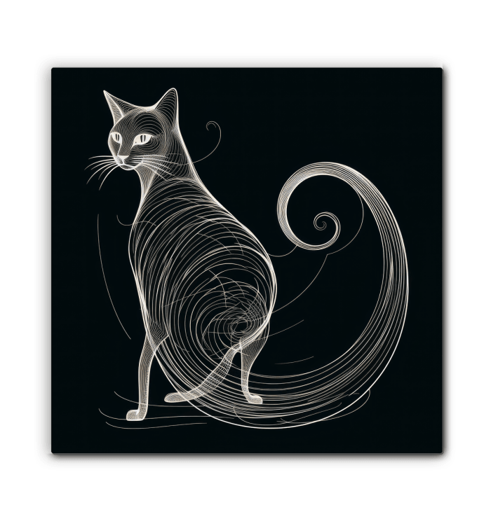 Graceful Feline Whisker Dance Canvas - Beyond T-shirts