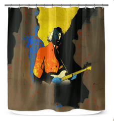 Elegant NS-838 shower curtain featuring durable, easy-to-clean fabric.