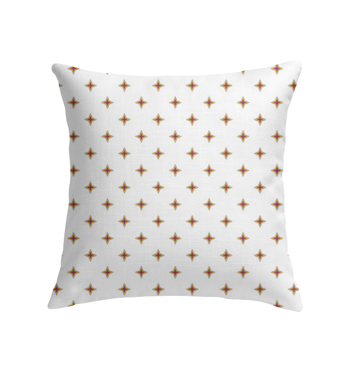 Luxurious Indoor Pillow featuring geometric simplicity design.