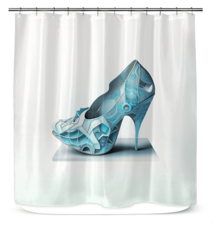 Futuristic Balance Shower Curtain - Beyond T-shirts