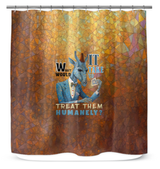 Artistic Critters Shower Curtain - Bathroom Decor.