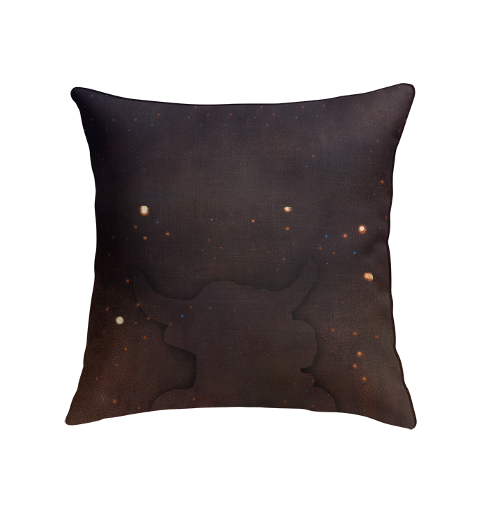 Cow's Serene Pasture Indoor Pillow